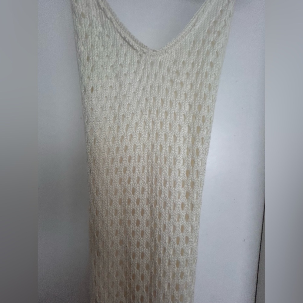 VENUS White Crochet tank Maxi Dress - Picture 7 of 9